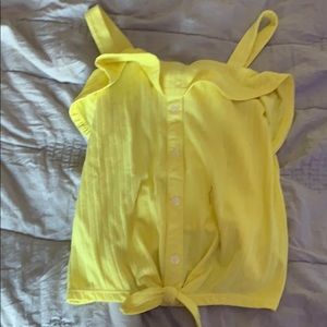 yellow crop bottom shirt from justice